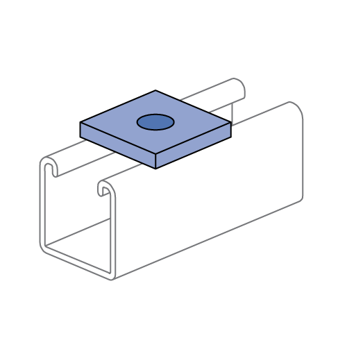 P1064 -方垫圈(1-5/8”系列)