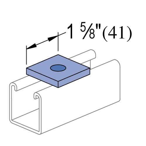 P1064 -方垫圈(1-5/8”系列)