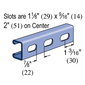 P3300T——1-5/8“x 7/8”, 12计,开槽